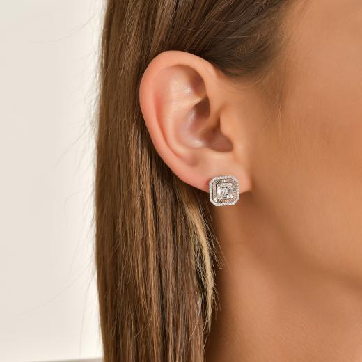 0.90 ct. Diamond Baguette Earrings